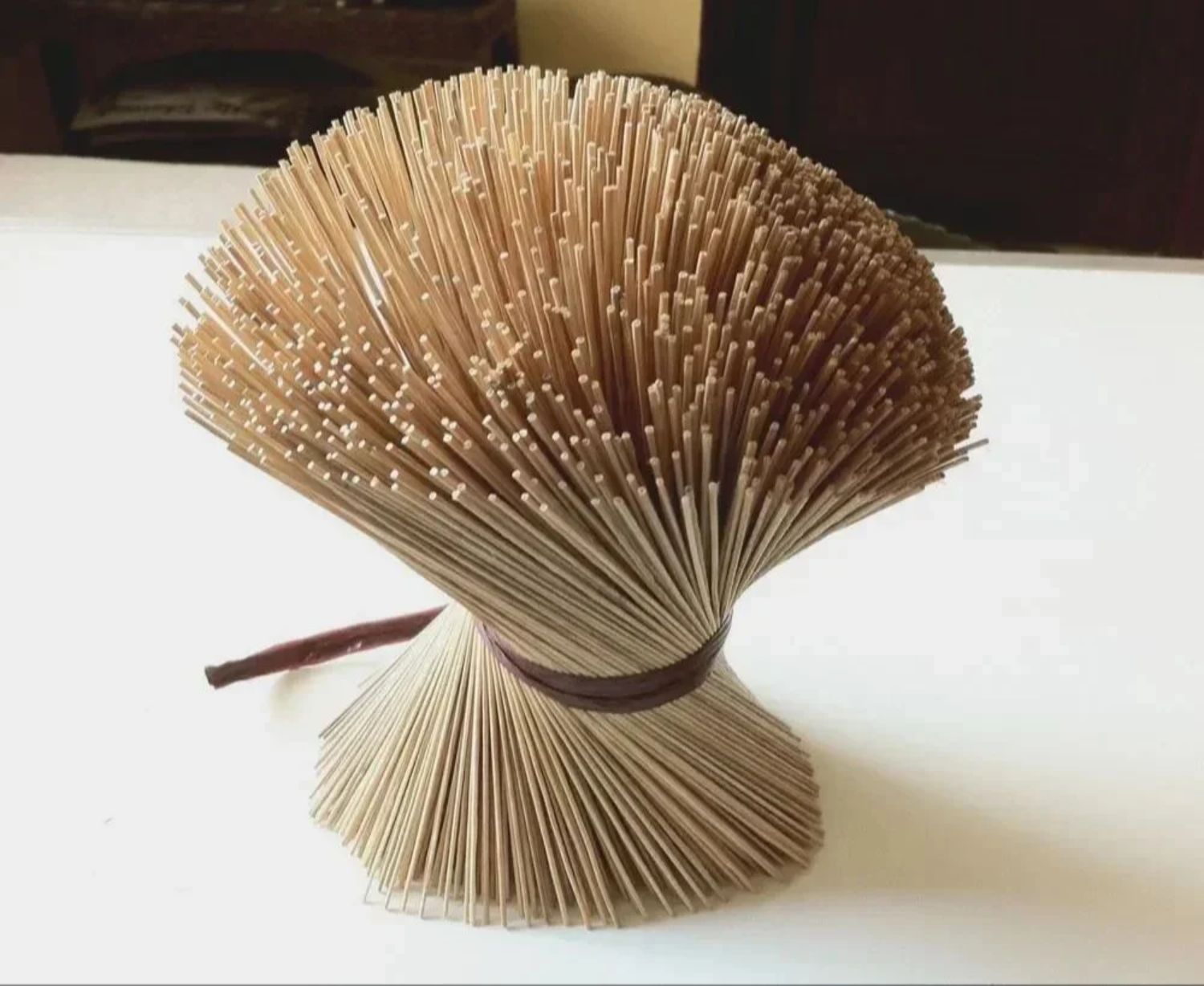 8 Inch - Bleached Bamboo Sticks for Agarbatti